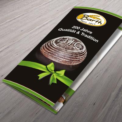 Flyer Hochformat Bäckerei Barth 
