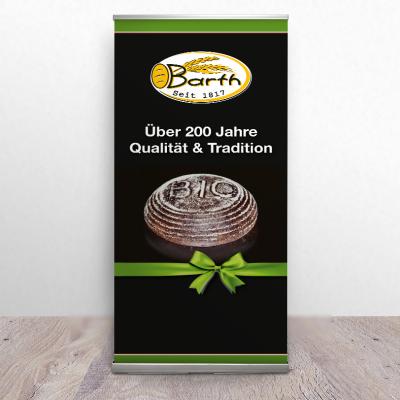 Roll Up | Innenwerbung | Bäckerei Barth 