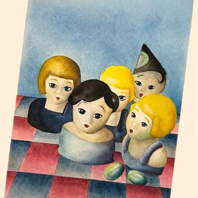 Beispiel einer Illustration – Aquarellzeichnung