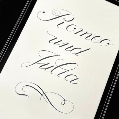 Beispiel Kalligrafie handgeschrieben